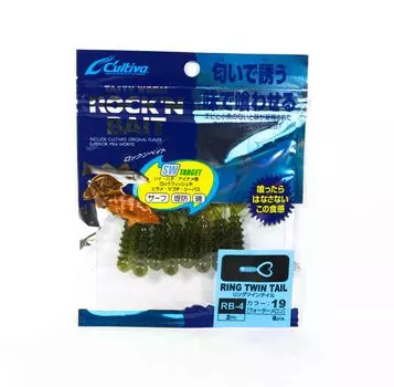 Мягкая приманка Owner RB-4 Ring Twin Tail 8 шт. 2 дюйма 19 (2071)