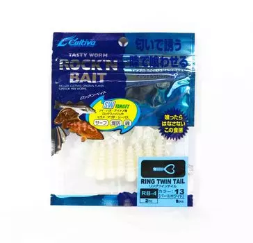 Владелец Мягкая Приманка RB-4 Ring Twin Tail 8 штук 2 дюйма 13 (2019)