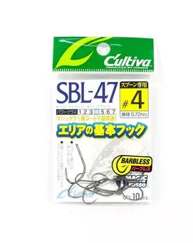 Владелец SBL-47 Одинарный крючок для блесны без бородки размер 4 (8506)