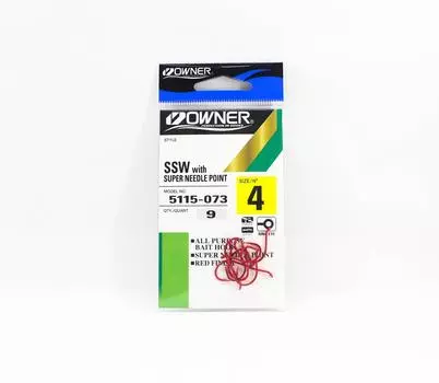 Владелец SSW Крючок Размер 4 Красный (0961)
