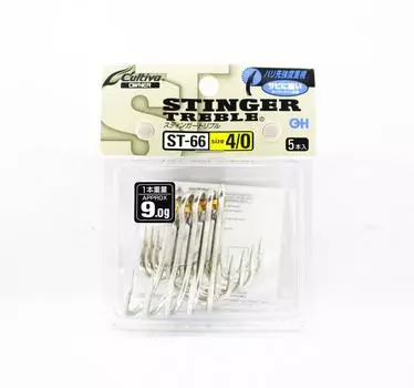 Владелец ST-66 TN 4X Тройной крючок для тяжелых условий эксплуатации, размер 4/0 (9390)