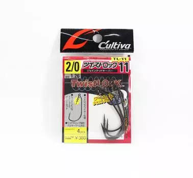 Владелец TL-11 Шарнирный червячный крючок с поворотным замком, размер 2/0 (4351)