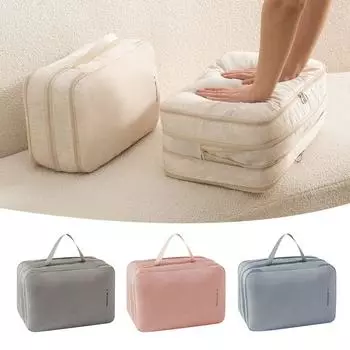 Влагонепроницаемая сумка для хранения чемодана, двухслойная сумка-органайзер, прочная сумка для сортировки одежды синий