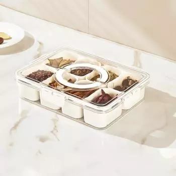 Влагонепроницаемые контейнеры для хранения специй, многосекционный поднос для закусок, органайзер для холодильника, кухня Style A