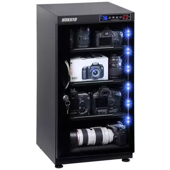 Влагонепроницаемый ящик HOKUTO емкостью 100 л для предотвращения образования плесени на камере и объективе, полное хранение/сухое хранение HP-102EX (102L Автомат)