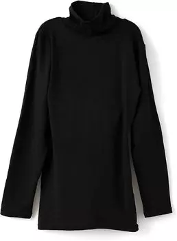 Влагопоглощающее, генерирующее тепло, теплое нижнее белье с длинным рукавом и высоким воротом [вязаный свитер Shirasagi] HEAT&STRETCH осень/зима для женщин P5842X-RT (ЛЛ, чёрный