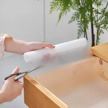 Влагостойкий коврик для шкафа, противоскользящий коврик для ящика, прозрачный водонепроницаемый коврик для кухни, маслостойкий S