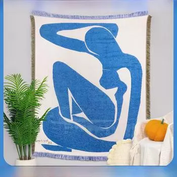 Влагостойкое одеяло для кемпинга на открытом воздухе с жаккардовым узором 160x130 cm