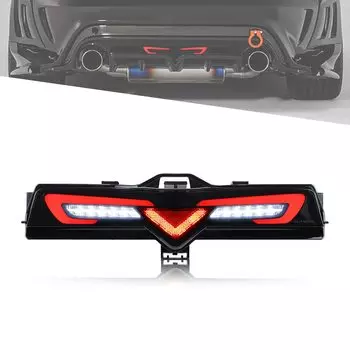 VLAND Toyota 86 Bumper Light Subaru BRZ Задний противотуманный фонарь LED Smoke Signal Linked ДЛЯ Toyota 86 TAIL LIGHT 2012-2020 2012-2016 Дневной свет/тормоз/поворот дым