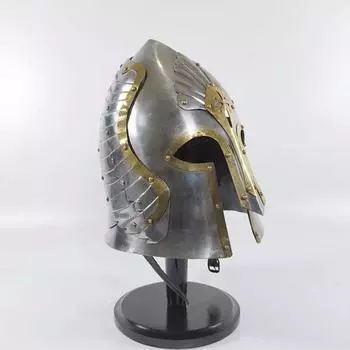 Властелин кольца Воин шлем ларп реконструкция броня шлем боевой стальной шлем реплика