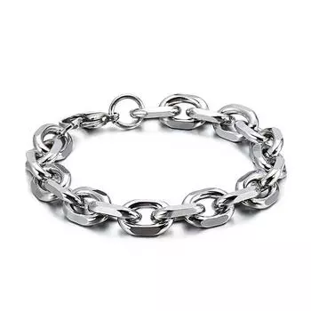 Властные панк-хип-хоп ювелирные изделия из титановой стали О-образные модные мужские и женские браслеты