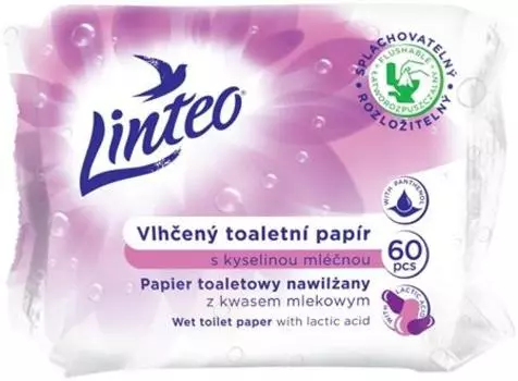 Влажная туалетная бумага Linteo TU прозрачный