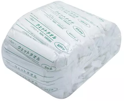 Влажное полотенце Art Nap Pure в индивидуальной упаковке, антибактериальное, без запаха, ультратолстое, размер M, ширина 30 x глубина 26 x толщина 60 штук 82180046 Сделано в Японии белый