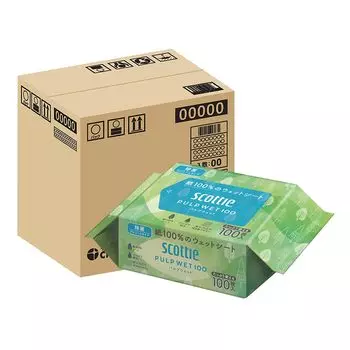 Влажные салфетки Case Scotty, дезинфицирующие, спиртовые, целлюлоза, 100 листов, оптовая закупка x 12 штук [половина продукта] белый