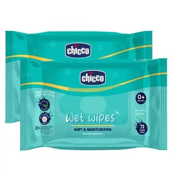 Влажные салфетки Chicco, 2 шт.