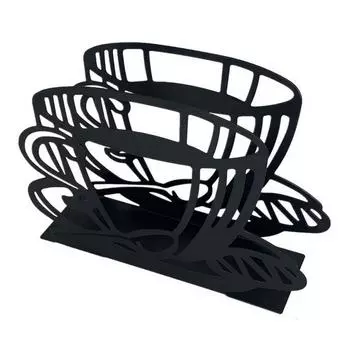 Влажные салфетки Держатель для бумажных полотенец Удобный держатель для салфеток на пикник, свадьбу, стол, нескользящий диспенсер для салфеток чёрный