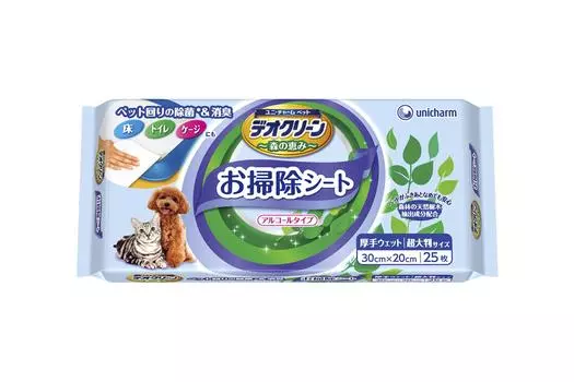 Влажные салфетки для дезинфекции Deo Clean, большой размер, 25 шт.