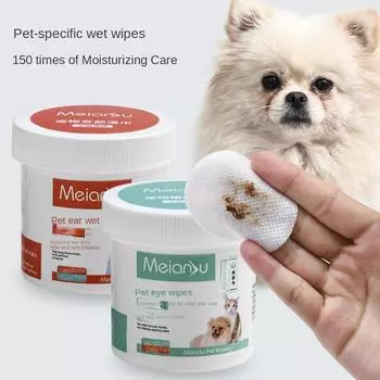 Влажные салфетки для домашних животных Удаляют грязь из глаз и ушей Салфетки для домашних животных Удаляют ушную серу у собак и кошек Чистят уши Устраняют запах Влажные салфетки Инструменты для чистки Принадлежности