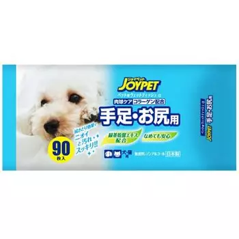Влажные салфетки для конечностей и ягодиц Earth Pet JOYPET 90 листов Товары для животных (Оптовая закупка) [x10]