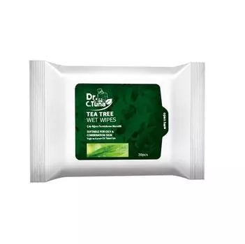 Влажные салфетки для очистки с чайным деревом Farmasi Dr.C.Tuna Tea Tree 20 шт.
