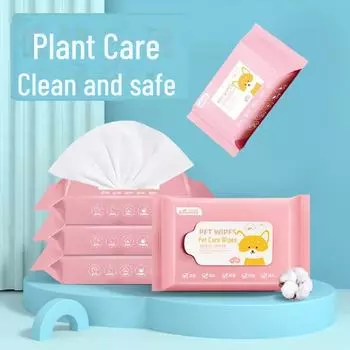 Влажные салфетки для собак - 40 листов (Пятна от слез) и кошки (Ушные клещи и ушная сера) 40 Wipes