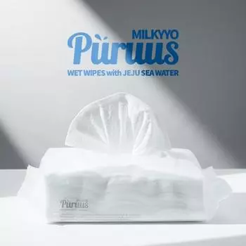 Влажные салфетки Milky Yo Purus, тип 60 листов, 10 штук, корейские детские товары 10 wet tissues