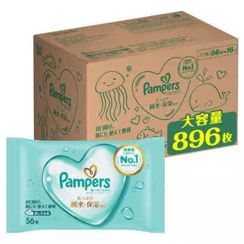Влажные салфетки Pampers для кожи 896 листов x 16 (56 упаковок) [Элемент дела]