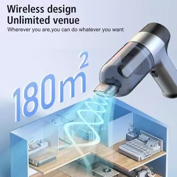 Влажный и сухой пылесос двойного назначения, автомобильный пылесос, всасыватель шерсти домашних животных, мощные ручные мини-пылесосы чёрный