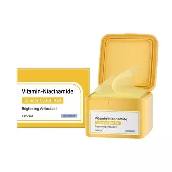 Влажный компресс с ниацинамидом Уменьшает тон кожи Улучшает пигментацию Увлажняет кожу Мягкий влажный компресс.5 мл One Size жёлтый