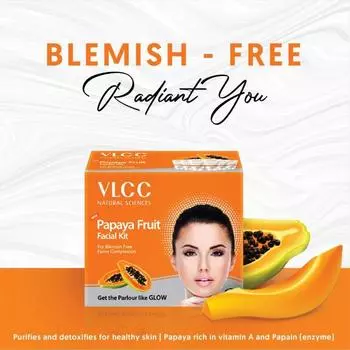 Vlcc Herbal Papaya Fruit Single Facial Kit 60g