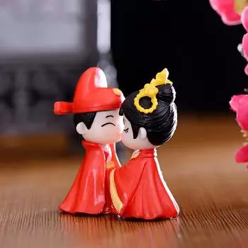 Влюбленные пара миниатюрная мини-кукла Diy террариумные фигурки сказочный садовый декор