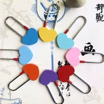 Влюбленные Свадебные дорожные принадлежности без ключа Пары Любовь Замок Желание Замок Памятный подарок Свадебные подарки blue-Single heart