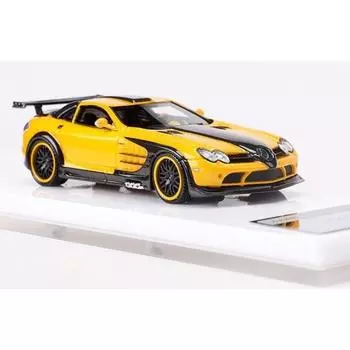 ВМБ 1:64 Желтый Benz SLR Hamann Coupe Гоночная спортивная модель литой смоляной машины Новая коллекция