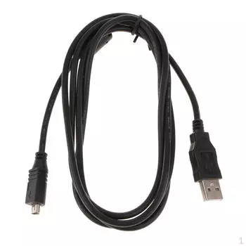 VMC-15FS 10-контактный USB-кабель синхронизации данных для цифровой видеокамеры Sony, черный