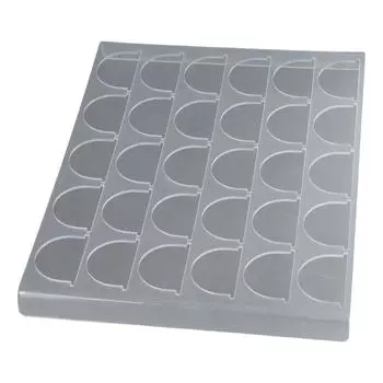 Вмещает 30 капсул. Держатель для капсул для кофе. Прозрачный держатель для капсул для кофе. Вставка в ящик. Органайзер. Кухня.