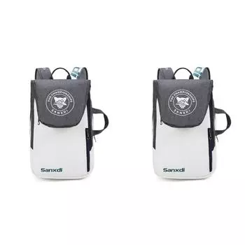 Вмещает 3 ракетки, сумка для ракеток, большой вместимости, рюкзак для ракеток Padel (серый) К