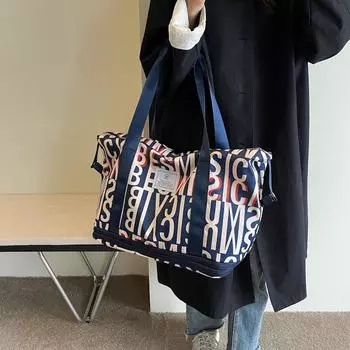 Вместительная дорожная сумка для поездок на короткие расстояния, легкая сумка для хранения вещей во время деловых поездок, спортивная сумка для фитнеса во время доставки, портативная сумка.