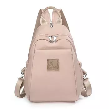 Вместительная наплечная сумка, уличная нагрудная сумка, сумка через плечо из ткани Оксфорд, женский дорожный рюкзак абрикосовый