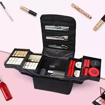 «Вместительная портативная сумка для косметики и инструментов для студентов, инфлюенсеров и предметов первой необходимости в путешествии»