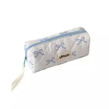 Вместительная сумка-бант для канцелярских принадлежностей, настольный органайзер, пенал-бант, пенал в корейском стиле, школьный