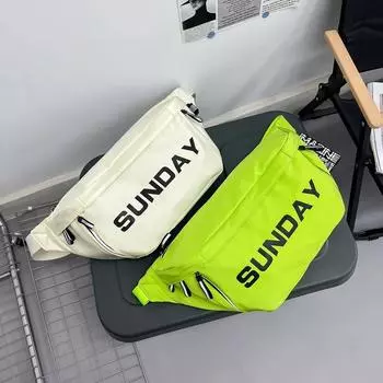 Вместительная сумка через плечо для мужчин и женщин, элегантная нагрудная сумка из нейлона с застежкой-молнией, высокое качество