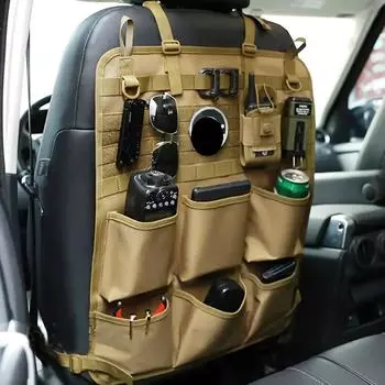 Вместительная сумка для хранения на заднем сиденье автомобиля, органайзер, универсальный многофункциональный карман для хранения, подвесные автомобильные аксессуары хаки