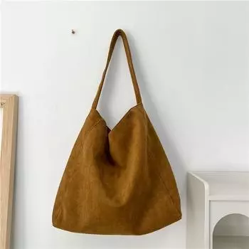 Вместительная сумка для отдыха в стиле ретро на осень-зиму для женщин, универсальная сумка из замши на одно плечо