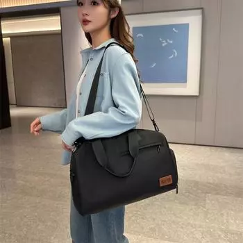 Вместительная сумка для тренировок и фитнеса для плавания, женская сумка для хранения вещей для деловых поездок на короткие расстояния, многофункциональная сумка для путешествий на открытом воздухе через плечо 40*23*24 cm синий