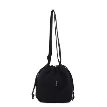 Вместительная сумка-шоппер на шнурке, женская легкая сумка-тоут, сумка-кроссбоди для поездок чёрный