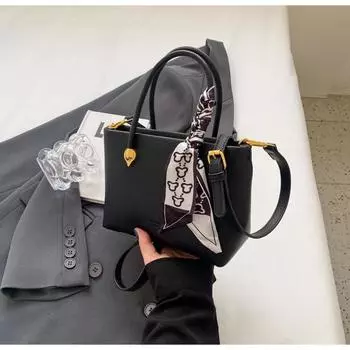 Вместительная женская сумка через плечо из искусственной кожи для поездок на работу и повседневного использования, универсальная сумка-тоут