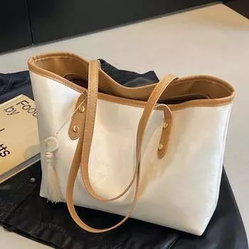 Вместительная женская сумка подмышки для поездок на работу в 2024 году, новая модная и повседневная большая сумка, нишевая и универсальная сумка через плечо