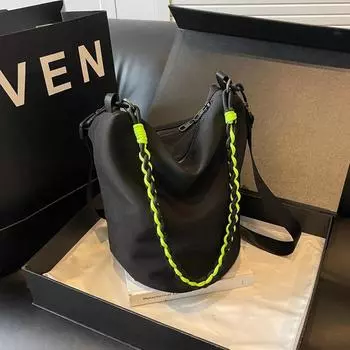 Вместительные прочные повседневные сумки через плечо с внутренними отделениями, высококачественные женские нейлоновые женские сумки на молнии