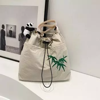 Вместительные сумки через плечо из вышитого нейлонового шнура, универсальные маятниковые сумки через плечо, новый тренд