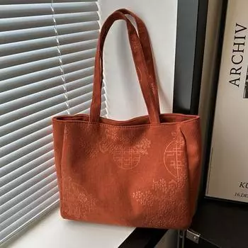 Вместительные сумки через плечо с цветочным принтом для женщин, повседневная холщовая сумка, универсальные женские сумки для покупок, новые модные сумки